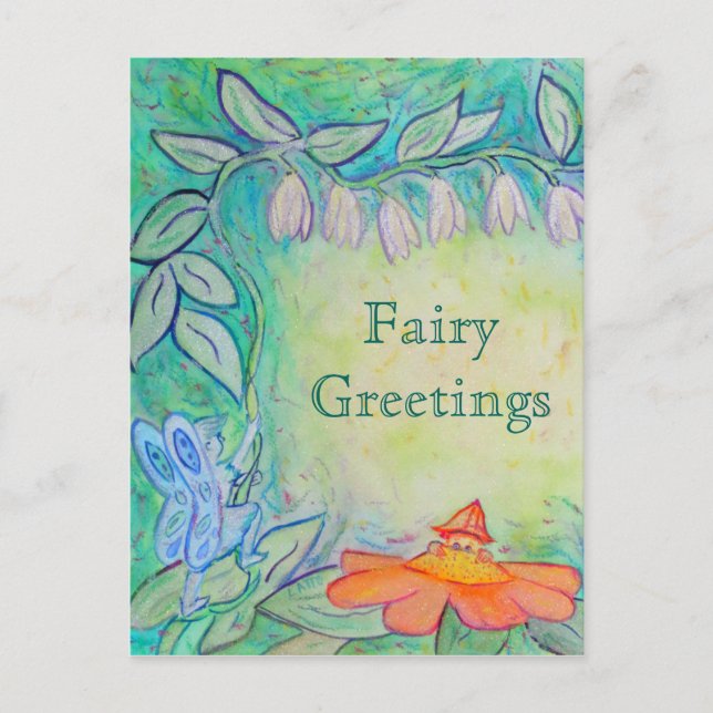 Flower Fairies Greeting Customized Postcards (Front)