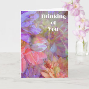 Flower Fairy Double Exposure Fantasy Art Card