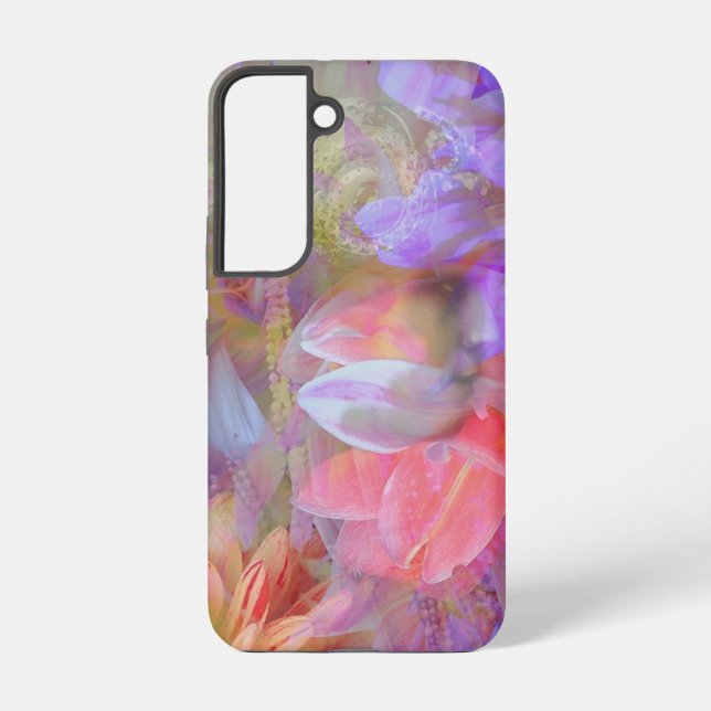 Flower Fairy Double Exposure Fantasy Art Samsung Galaxy S22 Case (Back)