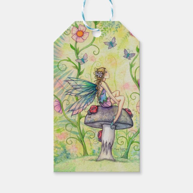 Flower Fairy Fantasy Art Gift Tags (Front)