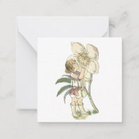 Flower Fairy Folded Note Card