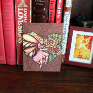 Flower Fairy Garden Heart Flowers Fairies Postcard