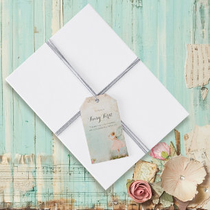 Flower fairy girl Birthday  Gift Tags