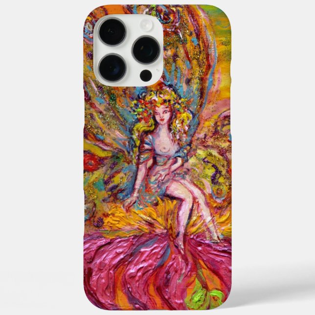 FLOWER FAIRY ON THE PINK IRIS Fantasy Case-Mate iPhone Case (Back)