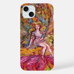 FLOWER FAIRY ON THE PINK IRIS Fantasy iPhone 15 Plus Case