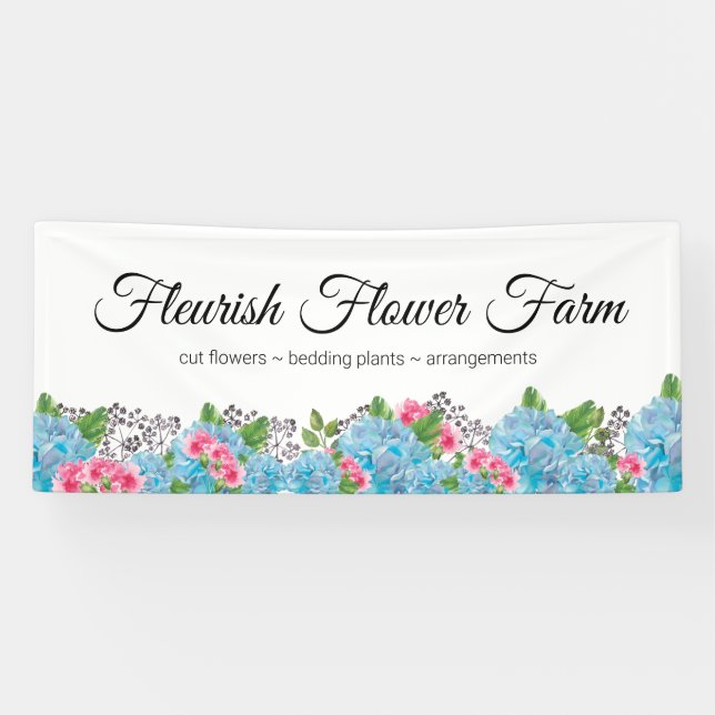 Flower Farm Selling Fresh Flower Banner (Horizontal)
