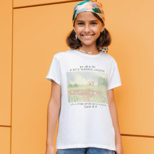 Flower Field Christian Bible Verse T-Shirt