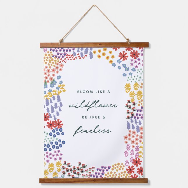 Flower Field Hanging Tapestry (Front)