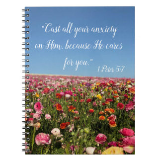 Flower field Journal 1 Pierre 5:7