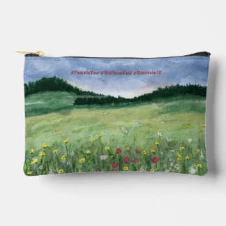 Flower Field Landscape Accessory Pouch