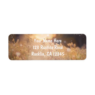 Flower Field Rustic Country Wedding Invitation