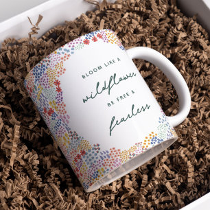 Flower Field Two-Tone Coffee Mug
