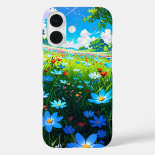 Flower-Filled Spring Meadow iPhone 16 Case