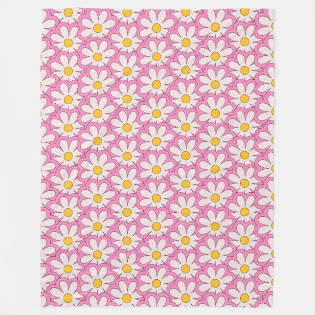 Flower Fleece Blanket (Front)