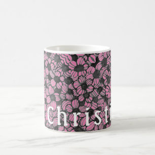 Flower Floral Design Personalised Mug