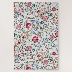 Flower, Floral Pattern, William Morris Jigsaw Puzzle