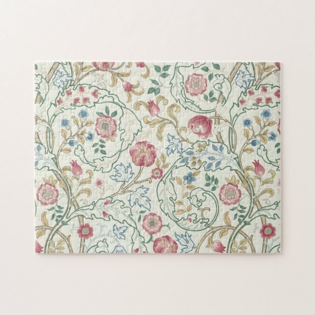 Flower, Floral Pattern, William Morris Jigsaw Puzzle (Horizontal)
