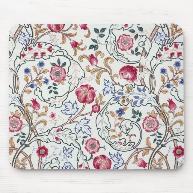 Flower, Floral Pattern, William Morris Mouse Pad (Front)