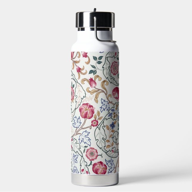 Flower, Floral Pattern, William Morris Water Bottle (Left)