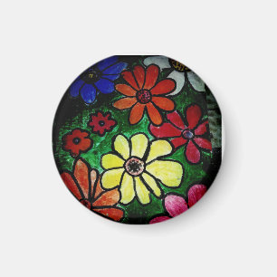 flower flower power bloom magnet