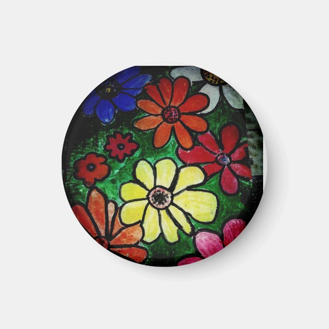 flower flower power bloom magnet (Front)