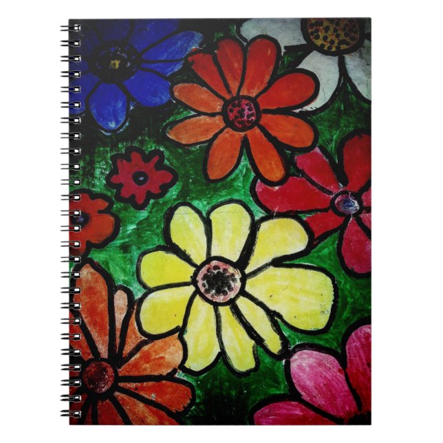 flower flower power  bloom notebook (Front)