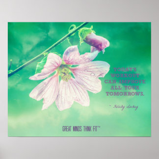 Flower for a Healthier Tomorrow Poster