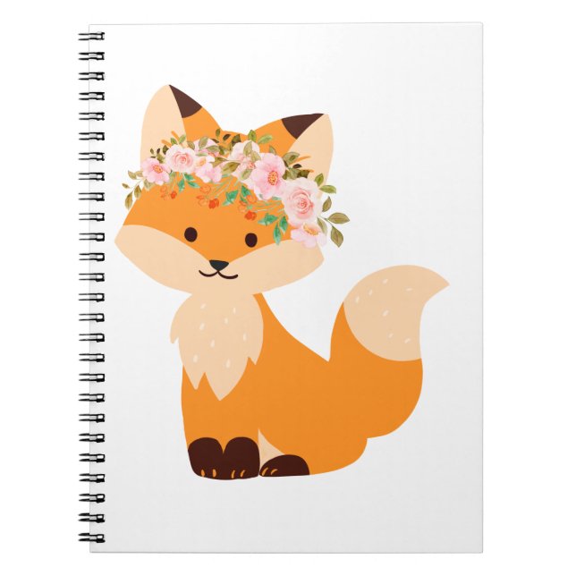 Flower Fox Notebook (Front)
