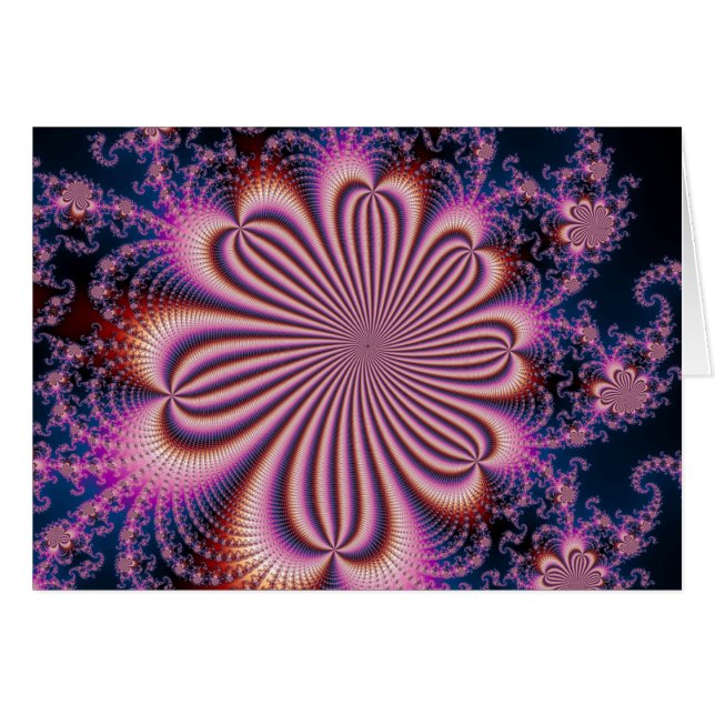 Flower - Fractal Card (Front Horizontal)