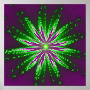 Flower Fractal Poster