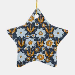 Flower Fragments Ceramic Ornament