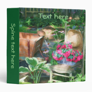Flower Garden Arrangement Art Personalized Binder