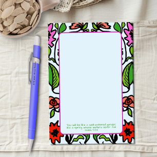 Flower Garden Art Custom Scripture Post-it Notes