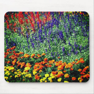 Flower Garden Art Painting Mouse Pad