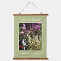 Flower Garden Birdhouse Painting Personalized