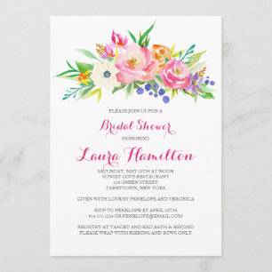 Flower Garden   Bridal Shower Invitation