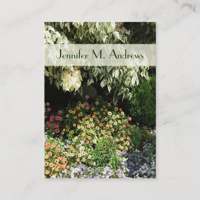 flower garden business card (Front)
