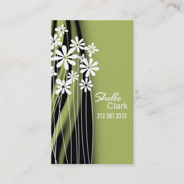 Flower Garden Business Card template (Front)