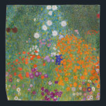 Flower Garden (by Gustav Klimt) Bandana<br><div class="desc">This design features a painting by Austrian artist Gustav Klimt (1862–1918). It is a depiction of a beautiful flower garden in Klimt's typical impressionist style. The flowers almost look like they're overflowing, and it's impossible not to feel uplifted by their beauty. The original work was completed in 1907 and its...</div>