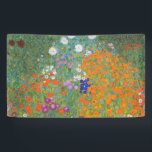 Flower Garden (by Gustav Klimt) Banner<br><div class="desc">This design features a painting by Austrian artist Gustav Klimt (1862–1918). It is a depiction of a beautiful flower garden in Klimt's typical impressionist style. The flowers almost look like they're overflowing, and it's impossible not to feel uplifted by their beauty. The original work was completed in 1907 and its...</div>