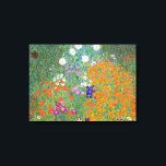 Flower Garden by Gustav Klimt Canvas Print<br><div class="desc">Beautiful colourful painting of a flower garden by Gustav Klimt. Amazing variations of colours and beautiful flowers fit just beautiful on many sorts of wonderful products and gift ideas.</div>