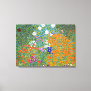Flower Garden by Gustav Klimt Canvas Print