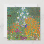 Flower Garden (by Gustav Klimt) Card<br><div class="desc">This design features a painting by Austrian artist Gustav Klimt (1862–1918). It is a depiction of a beautiful flower garden in Klimt's typical impressionist style. The flowers almost look like they're overflowing, and it's impossible not to feel uplifted by their beauty. The original work was completed in 1907 and its...</div>