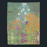 Flower Garden by Gustav Klimt Duvet Cover<br><div class="desc">Beautiful Gustav Klimt painting of a flower garden. Various colours of unique flowers in the garden fit just amazing on our products and gift ideas. Discover more related products with this Klimt painting by visiting our store.</div>