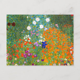 Flower Garden by Gustav Klimt Flower Postcard