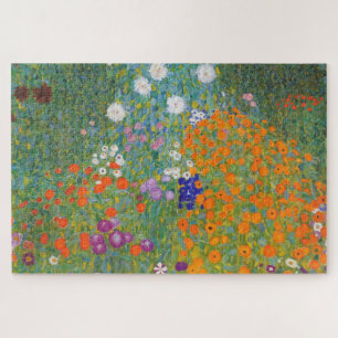 Flower Garden by Gustav Klimt Jigsaw Puzzle