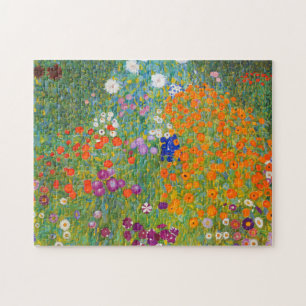 Flower Garden by Gustav Klimt Jigsaw Puzzle