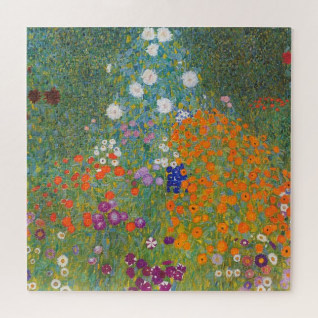 Flower Garden (by Gustav Klimt) Jigsaw Puzzle (Horizontal)