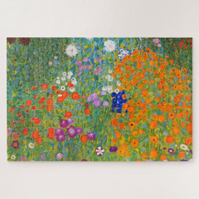 Flower Garden by Gustav Klimt Jigsaw Puzzle (Horizontal)
