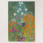 Flower Garden by Gustav Klimt Jigsaw Puzzle<br><div class="desc">Beautiful painting of a flower garden by Gustav Klimt. Visit our store to find more wonderful fine art puzzles and more Gustav Klimt puzzles!</div>